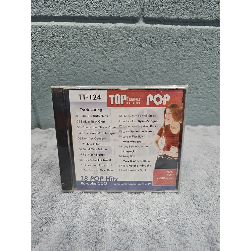 Top Tunes Karaoke CD+G TT-124 Gal Pop Vol. 26 Karaoke Music Disc
